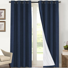 Load image into Gallery viewer, Dawain Polyester Blackout Curtain Pair 53&quot;W x 96&quot;L (Set of 2)
