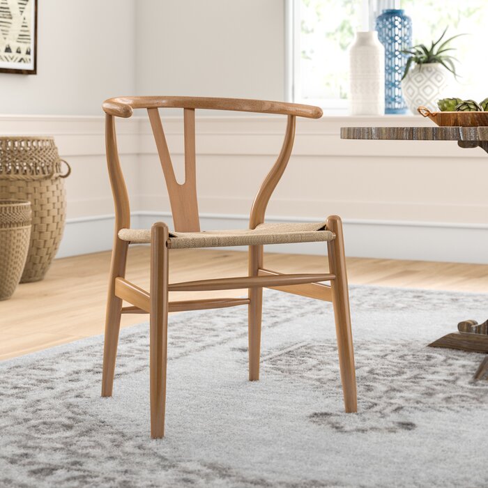 Dayanara Solid Wood Slat Back Dining Chair, #6224