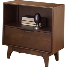 Load image into Gallery viewer, Dayron 26&#39;&#39; Tall 1 - Drawer Nightstand in Medium Brown
