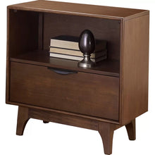 Load image into Gallery viewer, Dayron 26&#39;&#39; Tall 1 - Drawer Nightstand in Medium Brown
