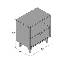 Load image into Gallery viewer, Dayron 26&#39;&#39; Tall 1 - Drawer Nightstand in Medium Brown
