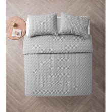 Load image into Gallery viewer, Full/Queen Comforter + 2 Standard Shams Gray Daziel Microfiber Modern &amp; Contemporary Comforter Set
