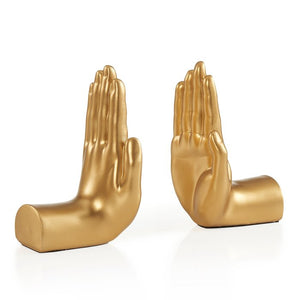 Deana Non-skid Bookends (Set of 2) Gold #1389HW