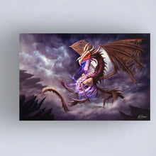 Load image into Gallery viewer, 16&quot; H x 24&quot; W x 2&quot; D Death Dragon Zerolios by Anthony Christou - Wrapped Canvas Graphic Art
