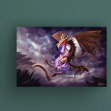 Load image into Gallery viewer, 16&quot; H x 24&quot; W x 2&quot; D Death Dragon Zerolios by Anthony Christou - Wrapped Canvas Graphic Art

