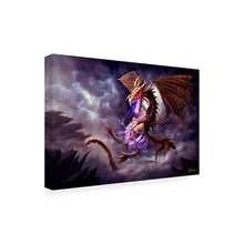 Load image into Gallery viewer, 16&quot; H x 24&quot; W x 2&quot; D Death Dragon Zerolios by Anthony Christou - Wrapped Canvas Graphic Art
