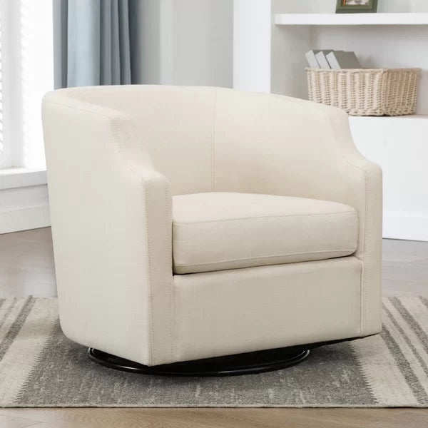 Debbie 30.5'' Wide Swivel Barrel Chair