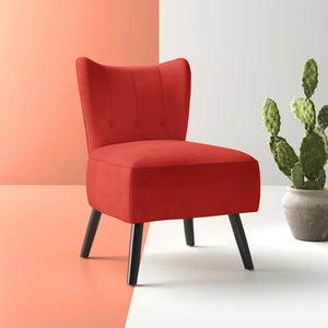 Dechane 22.5'' Wide Tufted Velvet Slipper Chair