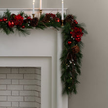 Load image into Gallery viewer, Decorative Collection 9&#39; Garland with 50 Clear/White Lights
