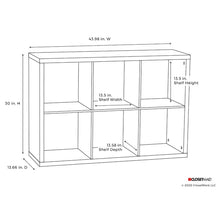 Load image into Gallery viewer, Decorative Storage 30&#39;&#39; H x 43.98&#39;&#39; W Cube Bookcase
