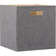 Load image into Gallery viewer, Gray Decorative Storage Fabric Bin (ND71)
