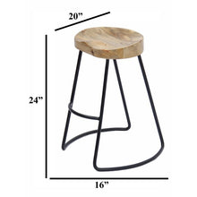 Load image into Gallery viewer, Deeter Solid Wood Stool, Counter height (Set of 2)
