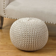 Load image into Gallery viewer, Degraff 20&quot; Round Pouf Ottoman 7517
