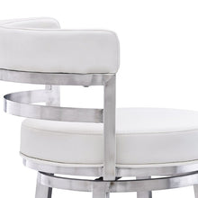 Load image into Gallery viewer, Brushed Stainless Steel Deherrera Swivel Counter Stool
