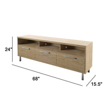 Load image into Gallery viewer, Laurel Oak Deimianas TV Stand for TVs up to 80&quot; 2641AH
