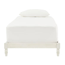 Load image into Gallery viewer, Twin White Delacroix Low Profile Platform Bed

