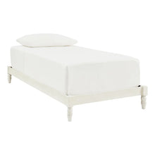 Load image into Gallery viewer, Twin White Delacroix Low Profile Platform Bed
