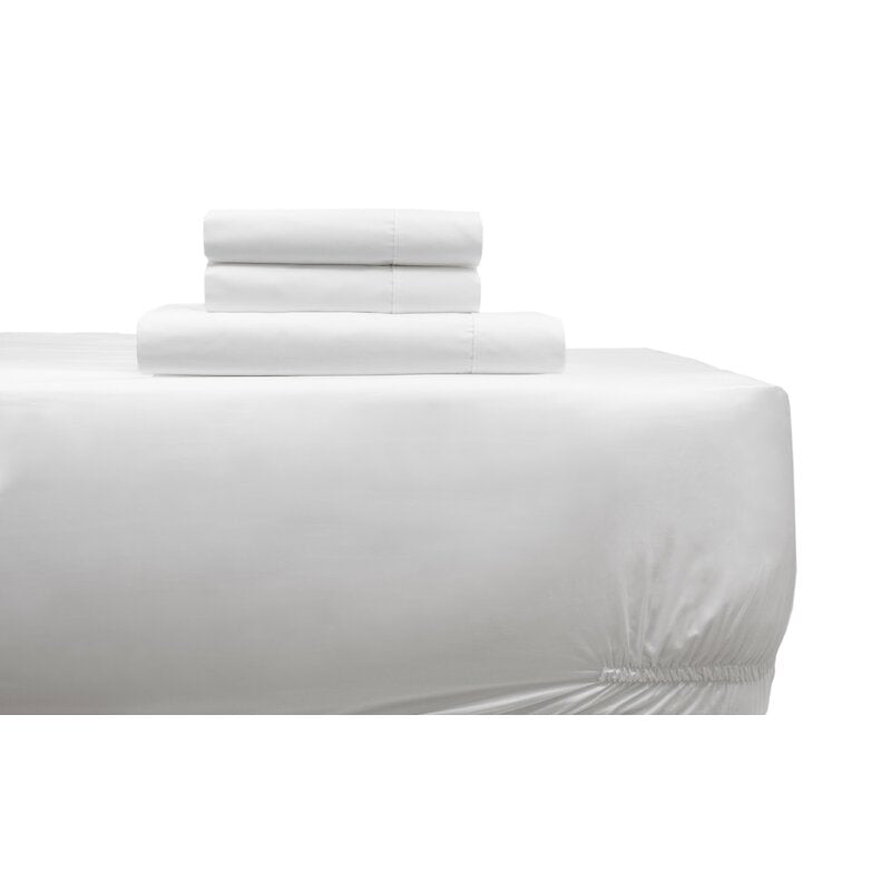 King White Delgado 400 Thread Count 100% Cotton Percale Sheet Set