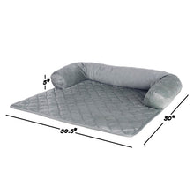 Load image into Gallery viewer, Large (35&quot; W x 35&quot; D x 5&quot; H) Gray Delilah Furniture Protector Bolster GL1374
