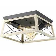 Load image into Gallery viewer, 2 - Light 12&quot; Caged Geometric Flush Mount #9388
