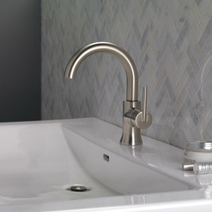 Trinsic Single Hole Faucet Single-handle Bathroom Faucet with Drain Assembly