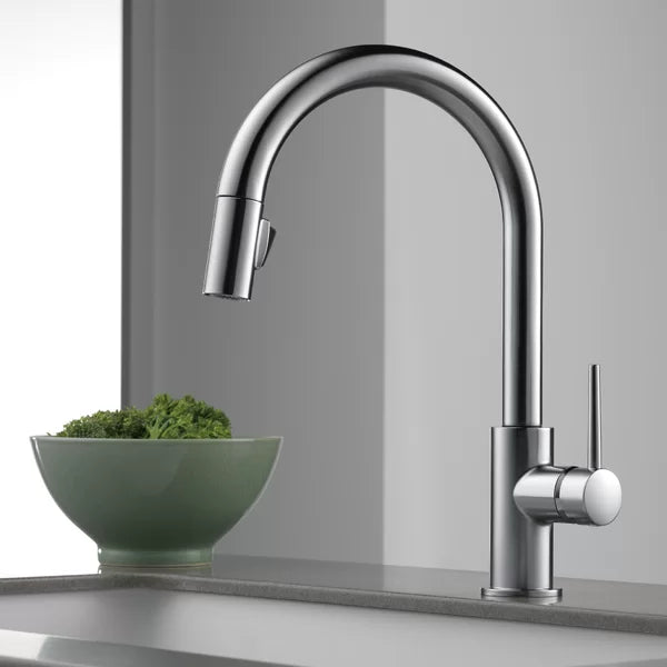 Trinsic Pull Down Single Handle Kitchen Faucet with Accessories