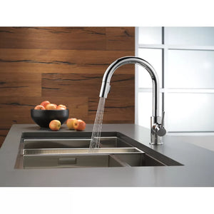 Chrome Trinsic Pull Down Single Handle Kitchen Faucet with Accessories
