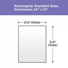 Load image into Gallery viewer, 31&quot; x 24&quot; Delta Rectangular Standard Float Mount Frameless Bathroom/Vanity Mirror
