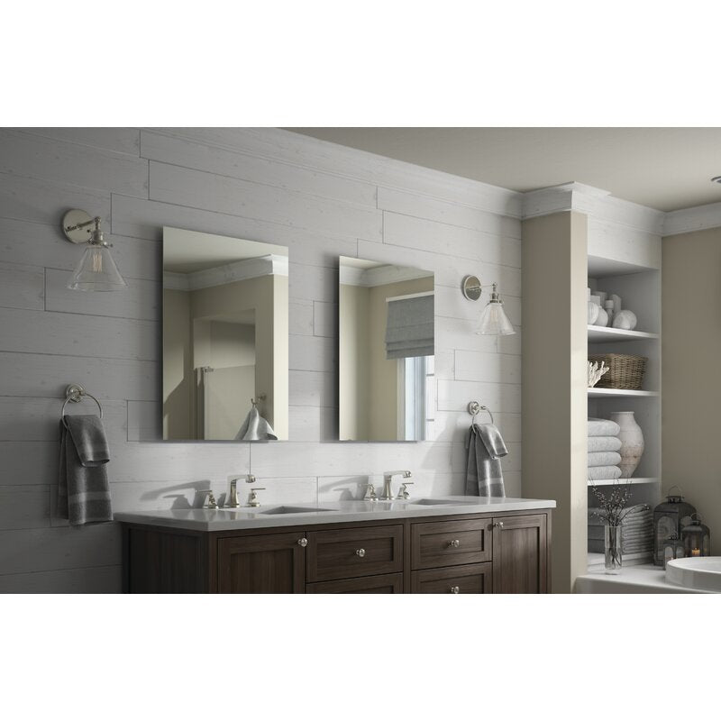 Delta Rectangular Standard Float Mount Frameless Bathroom/Vanity Mirror, 31
