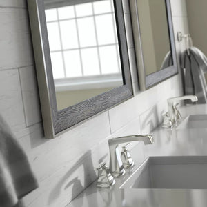 Rectangular Standard Flush Mount Traditional Framed Glass Bathroom/Vanity Mirror