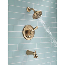 Load image into Gallery viewer, 3.4375&#39;&#39; H x 4.9375&#39;&#39; W Lahara Tub and Shower Faucet Trim with Monitor and Lever Handles
