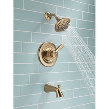 Load image into Gallery viewer, 3.4375&#39;&#39; H x 4.9375&#39;&#39; W Lahara Tub and Shower Faucet Trim with Monitor and Lever Handles

