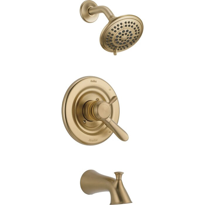3.4375'' H x 4.9375'' W Lahara Tub and Shower Faucet Trim with Monitor and Lever Handles