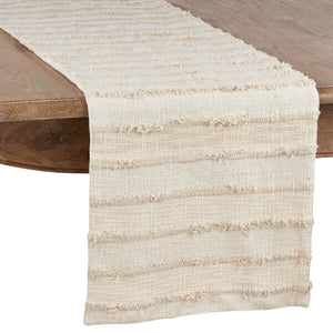 Deluca Fringe Striped Long Table Runner, 16" x 12