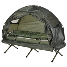 Load image into Gallery viewer, Deluxe 4-in-1 Compact Folding Shelter Tent with Sleeping Bag Air Mattress Pillow 2937AH
