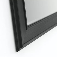 Load image into Gallery viewer, 35.63&quot; x 27.76&quot; Matte Black Deluxe Modern Beveled Bathroom/Vanity Mirror
