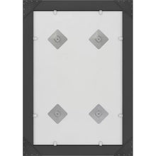 Load image into Gallery viewer, 35.63&quot; x 27.76&quot; Matte Black Deluxe Modern Beveled Bathroom/Vanity Mirror
