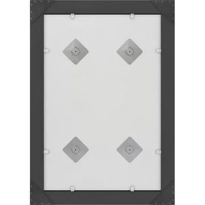 35.63" x 27.76" Matte Black Deluxe Modern Beveled Bathroom/Vanity Mirror