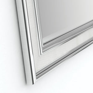 16"x24" Chrome Deluxe Modern Beveled Bathroom/Vanity Mirror (Set of 2) MRM3769