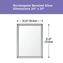 Load image into Gallery viewer, Deluxe Modern &amp; Contemporary Beveled Frameless Bathroom/Vanity Mirror (Set of 2) 6104RR
