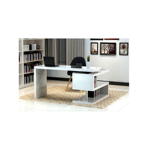 White Demetra L-Shape Desk MRM1892