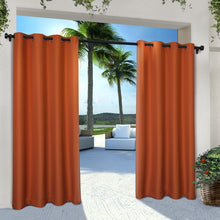 Load image into Gallery viewer, Denton Exclusive Home Curtains Cabana Solid Room Darkening Indoor/Outdoor Grommet Curtain Panels (Set of 2) CG161
