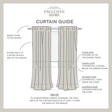 Load image into Gallery viewer, Denton Exclusive Home Curtains Cabana Solid Room Darkening Indoor/Outdoor Grommet Curtain Panels (Set of 2) CG161
