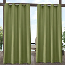 Load image into Gallery viewer, Denton Exclusive Home Curtains Cabana Solid Room Darkening Indoor/Outdoor Grommet Curtain Panels (Set of 2) 3338AH/GL

