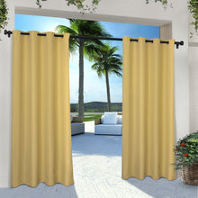 Load image into Gallery viewer, Denton Exclusive Home Curtains Cabana Solid Room Darkening Indoor/Outdoor Grommet Curtain Panels (Set of 2) EC1056
