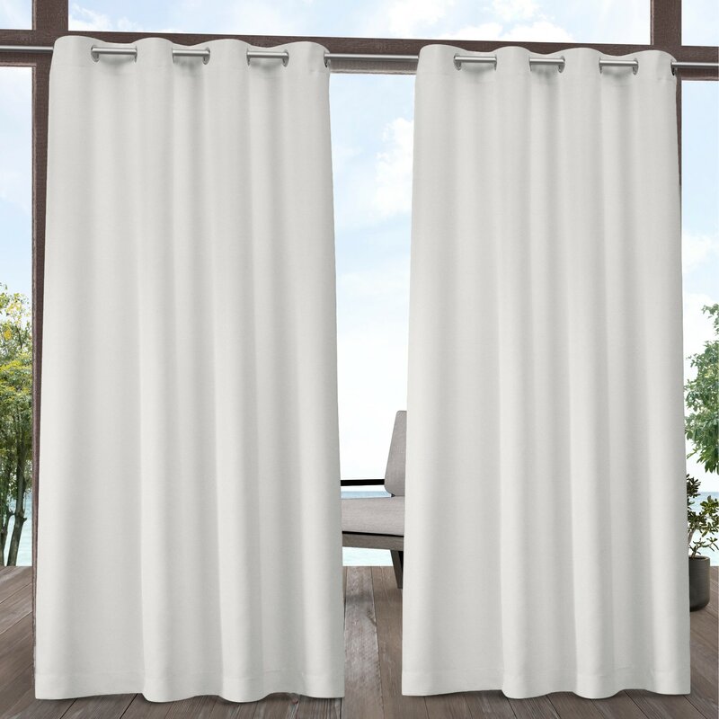 Denton Solid Room Darkening Indoor/Outdoor Grommet Curtain Panels (Set of 6) EC1058