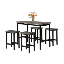 Load image into Gallery viewer, Denzel 5 Piece Counter Height Breakfast Nook Dining Set 7248
