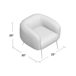 Depuy 33'' Wide Barrel Chair