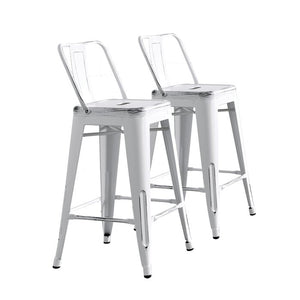 Derbyshire Counter Stool (Set of 2) Sand Matte White #1718HW