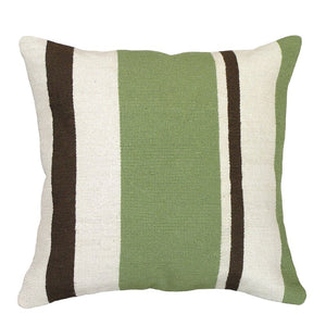 Derlene Stripes Needlepoint Wool Throw Pillow Set of 2 - GL813
